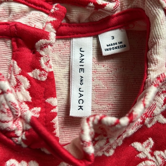 JANIE & JACK | Red Dress with Floral Print - Picture 5 of 7